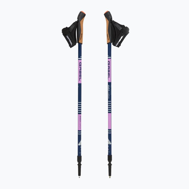 Nordic-Walking-Stöcke GABEL Strech Carbon purple 5