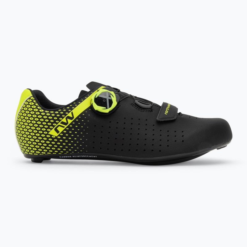 Northwave Core Plus 2 Herren Rennradschuhe schwarz/gelb fluo 2