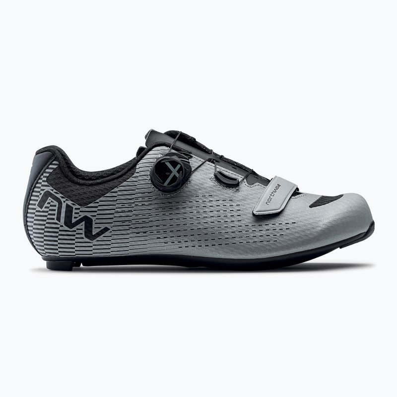 Herren Northwave Storm Carbon 2 silber/reflektierend Rennradschuh