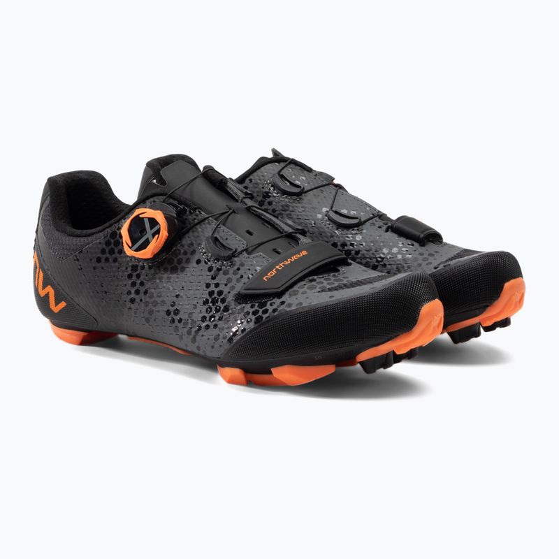 Herren MTB-Radschuhe Northwave Razer 2 graphit-orange 80222013 5