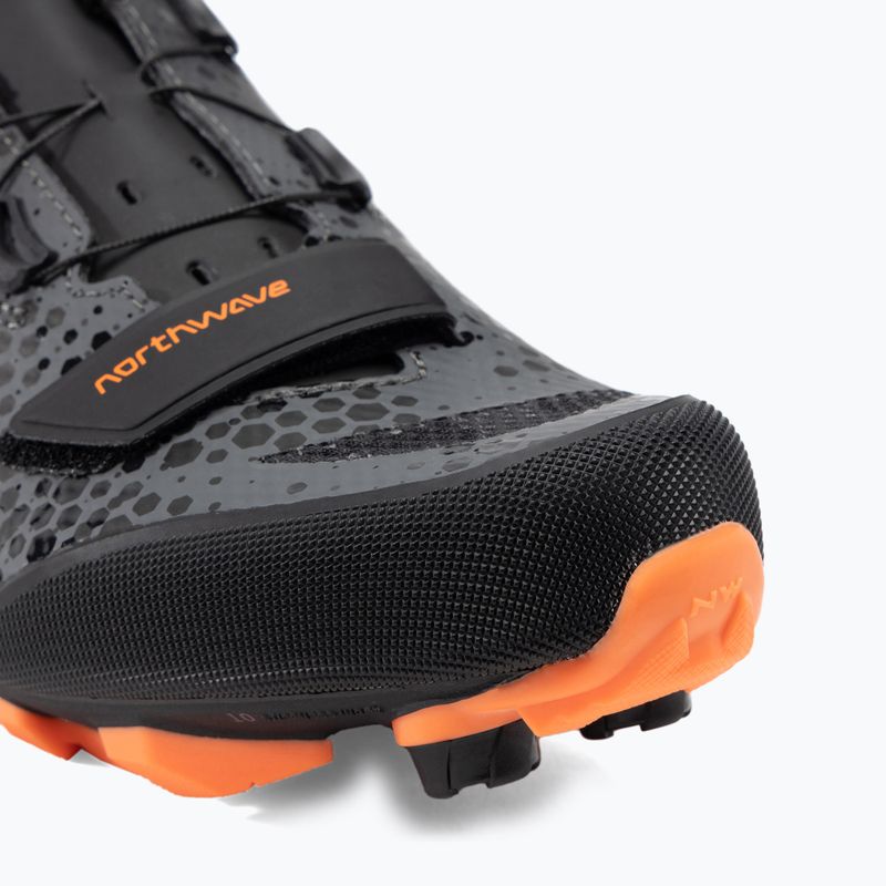 Herren MTB-Radschuhe Northwave Razer 2 graphit-orange 80222013 8
