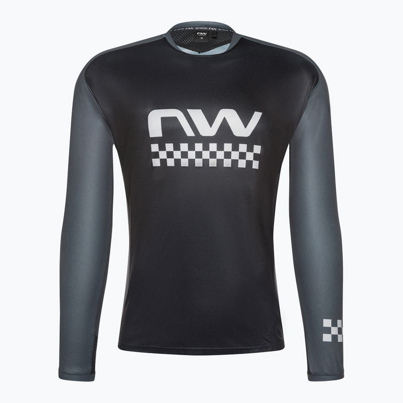 Northwave Edge LS 19 Herren Fahrradtrikot schwarz/grau 89201301