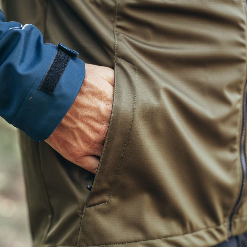 Herren Northwave Easy Out Softshell tiefblau / waldgrün Fahrradjacke 13