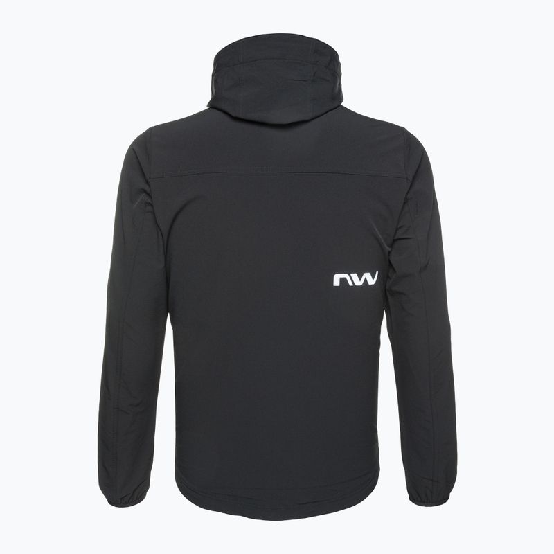 Herren Northwave Rampage Lightshell Fahrradjacke schwarz 2