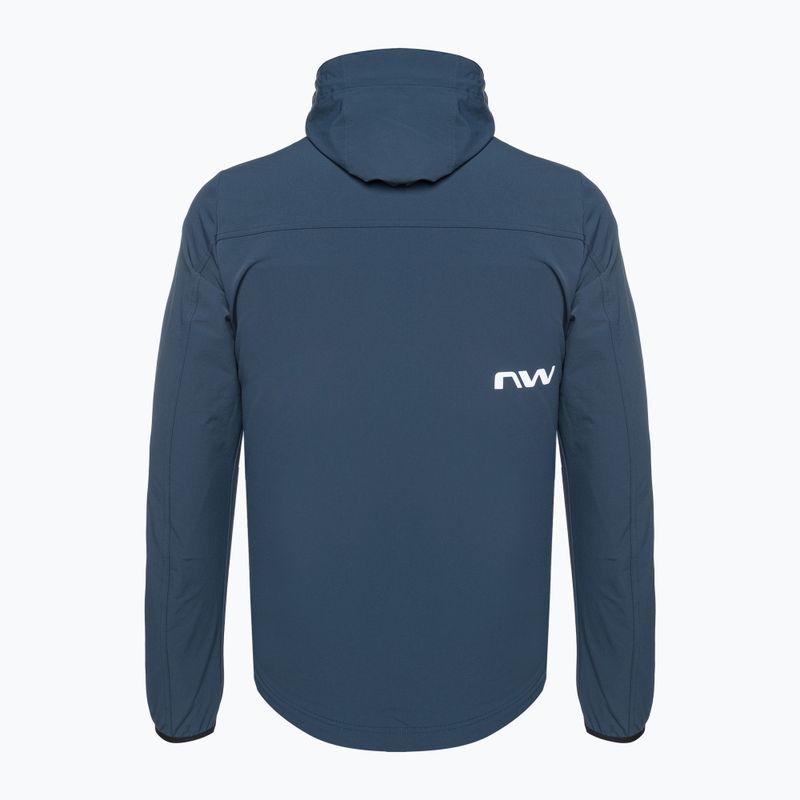 Herren Northwave Rampage Lightshell tiefblaue Fahrradjacke 2