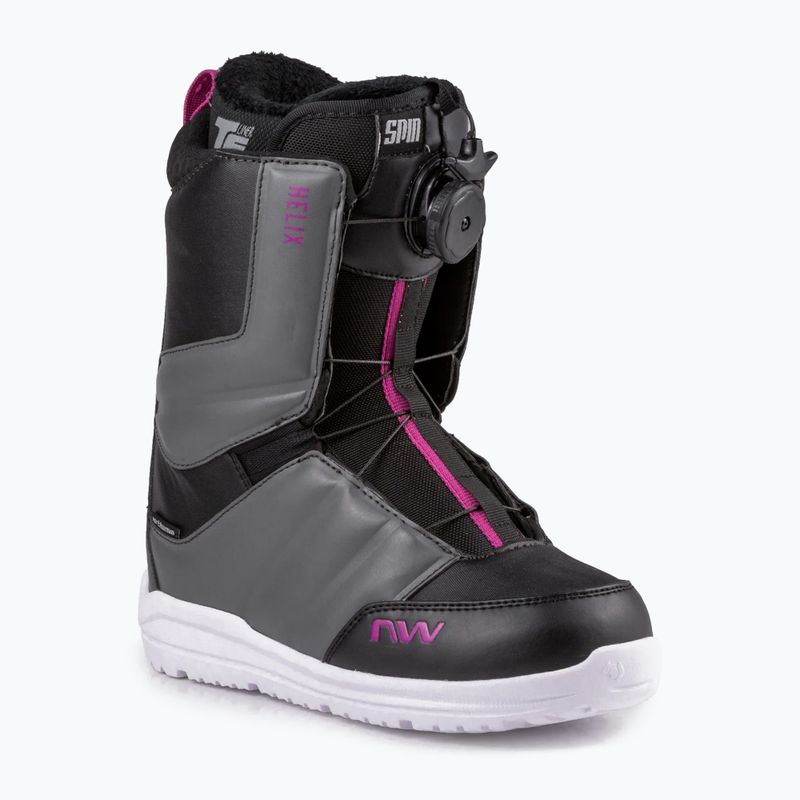 Snowboardboots Damen Northwave Helix Spin schwarz-grau 722141 9