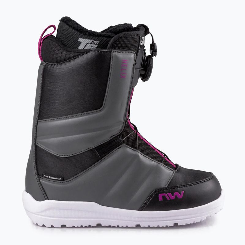 Snowboardboots Damen Northwave Helix Spin schwarz-grau 722141 10