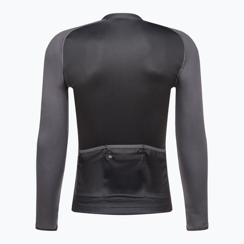 Herren Northwave Blade 4 LS Fahrradtrikot schwarz / dunkelgrau 2