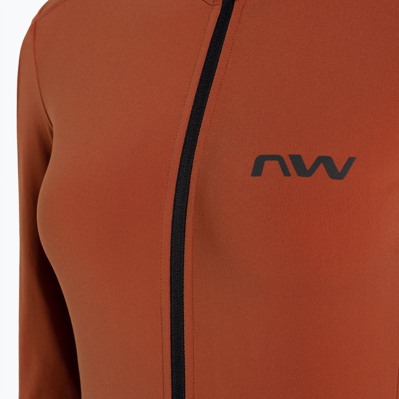 Damen Radfahren Trikot Northwave Fahrenheit Jersey Zimt 3
