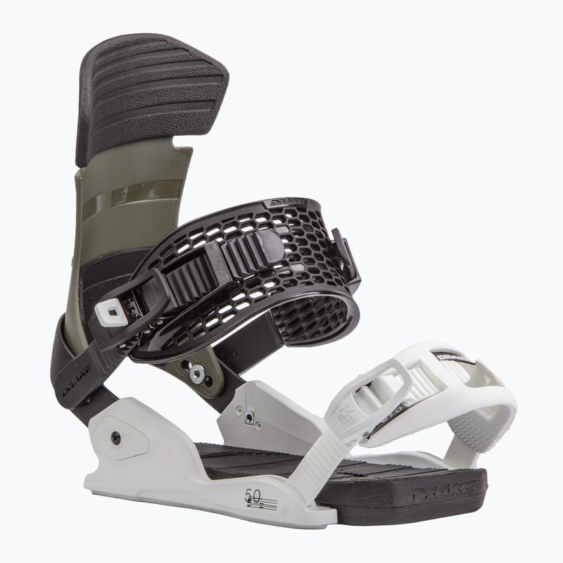 Herren Drake Fifty grün Wald/weiß Snowboardbindungen