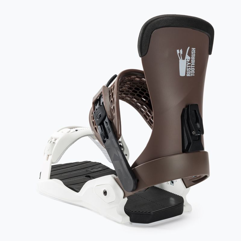 Herren Drake Fifty Rtb Snowboardbindungen Schokolade/Weiß 4