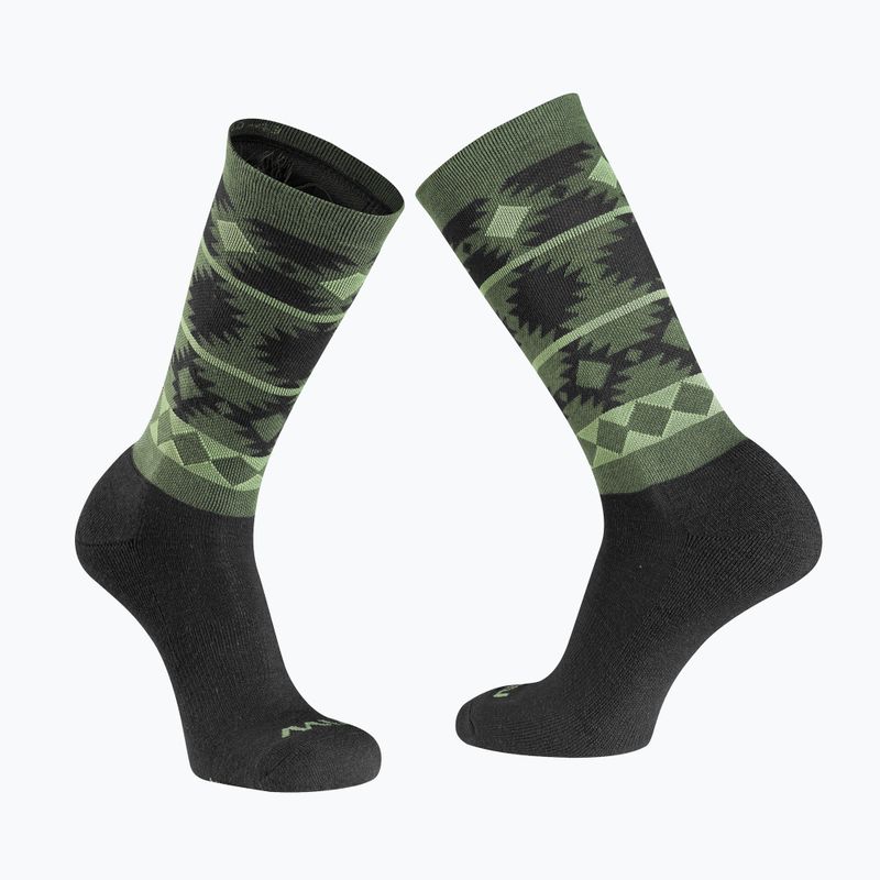 Herren Northwave Core waldgrün/schwarz Radsocken