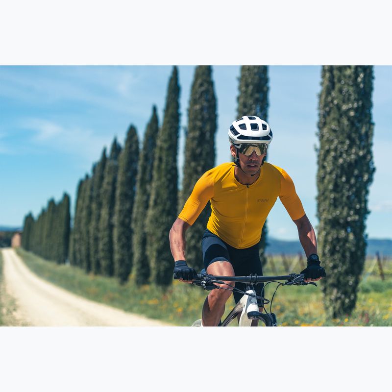 Herren Northwave Extreme 2 ockerfarbenes Radtrikot 5