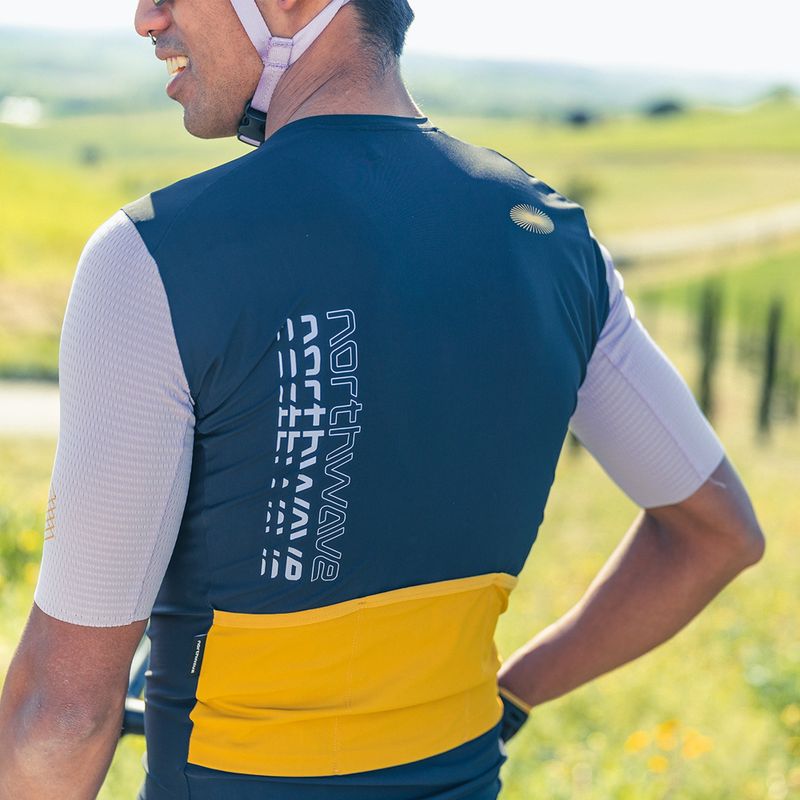 Herren Northwave Extreme Evo schwarz/lila Fahrradtrikot 6
