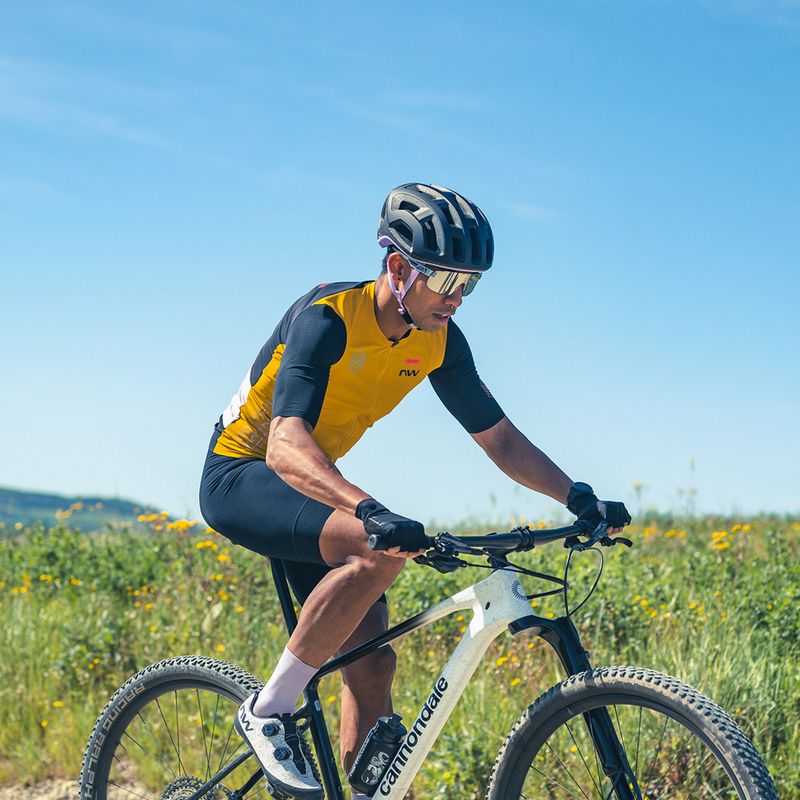 Herren Northwave Extreme Evo ocker/schwarz Fahrradtrikot 5