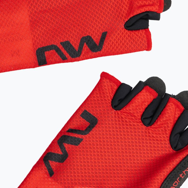 Herren Radhandschuhe Northwave Active Short Finger strahlend rot 4