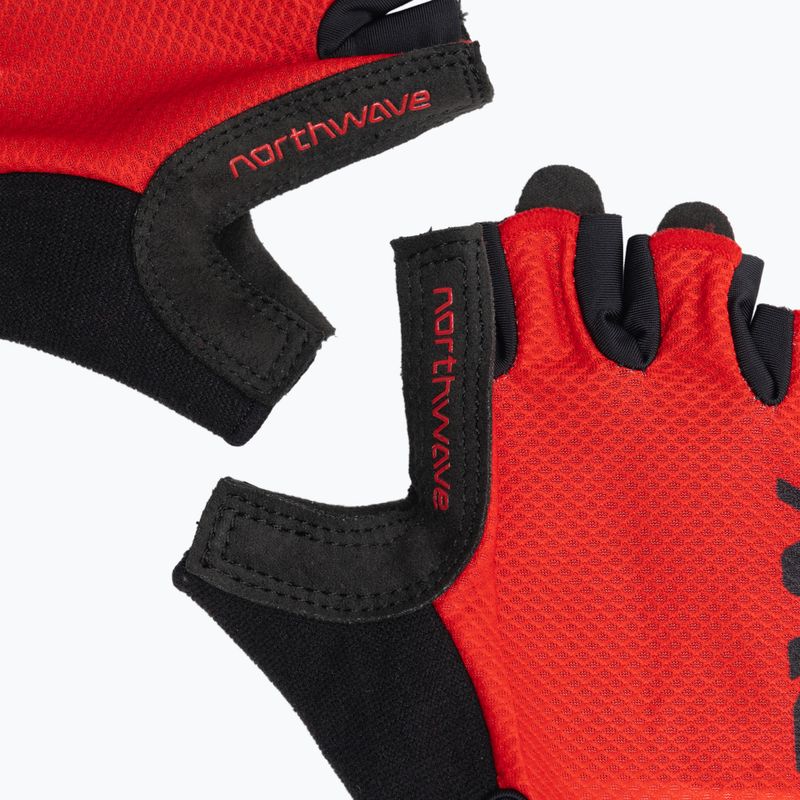 Herren Radhandschuhe Northwave Active Short Finger strahlend rot 5
