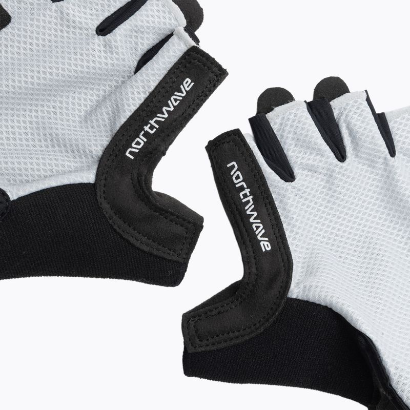 Herren Northwave Active Short Finger Radhandschuhe hellgrau 4