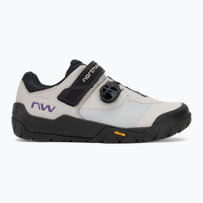 Herren MTB-Radschuhe Northwave Overland Plus hellgrau/dunkellila 2