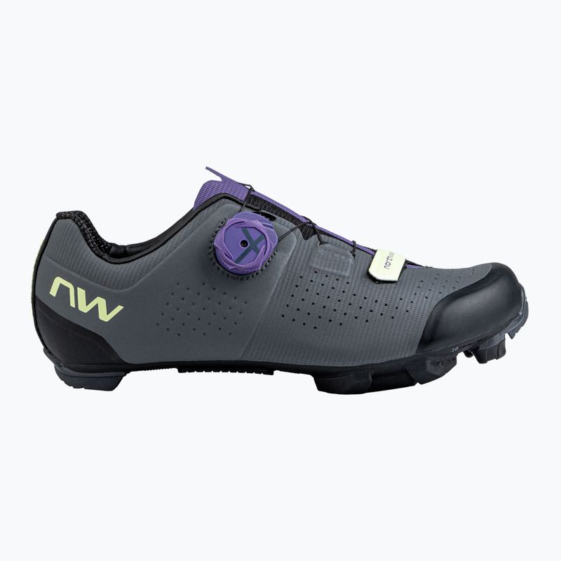 Damen MTB-Radschuhe Northwave Razer dunkelgrau/dunkellila 8