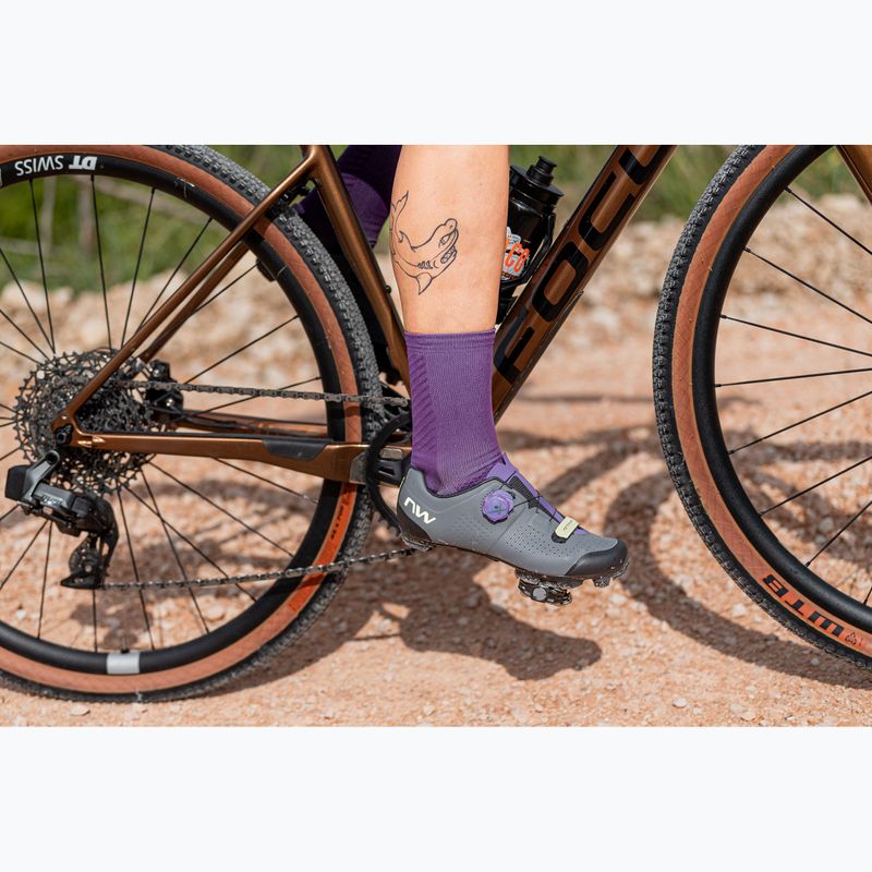 Damen MTB-Radschuhe Northwave Razer dunkelgrau/dunkellila 12