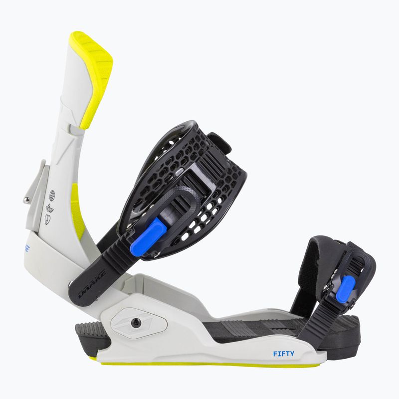 Herren-Snowboardbindungen Drake Fifty grey/lime 2