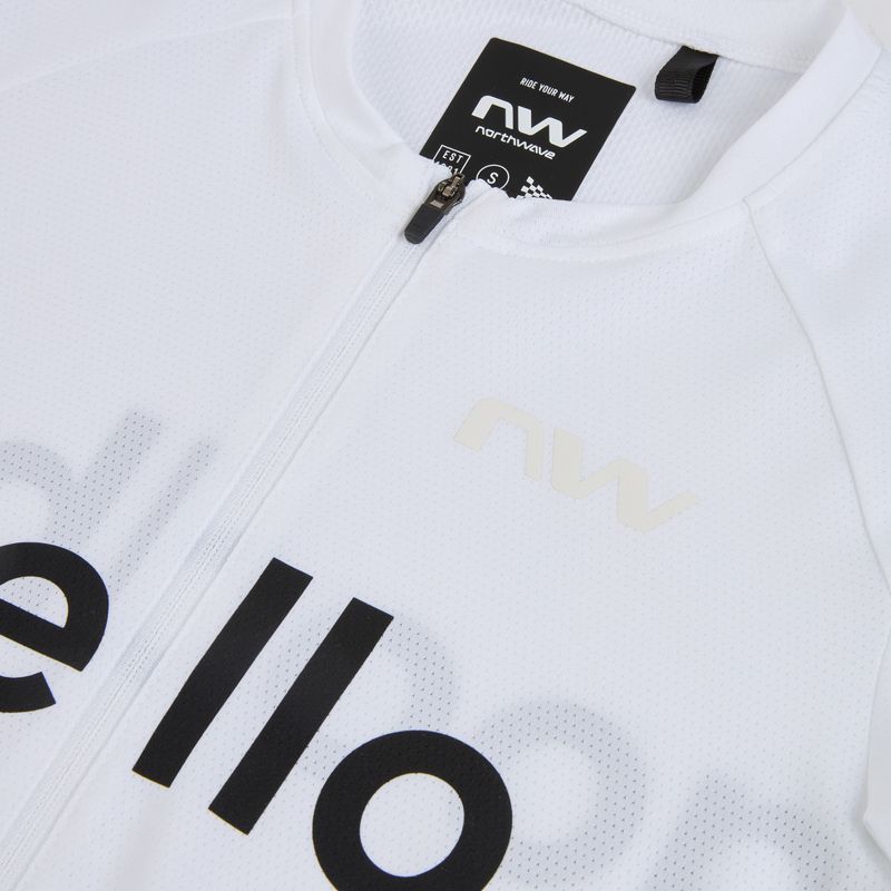 Herren-Fahrradtrikot Northwave Blade Hello Goodbye white 3
