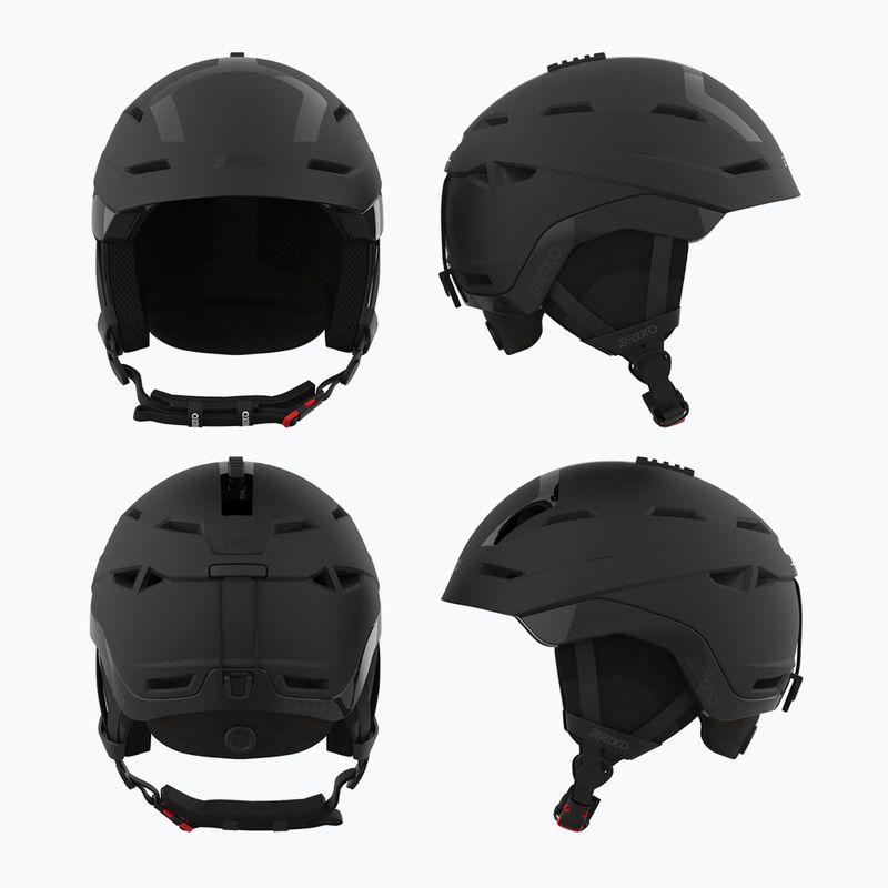 Skihelm Briko Berg matt black 10