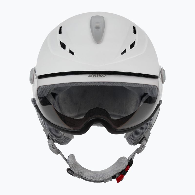 Skihelm Briko Chione Visor Photo matt white 2