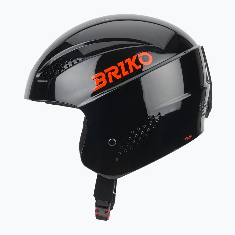 Kinder-Skihelm Briko Elias Jr shiny black/orange 3