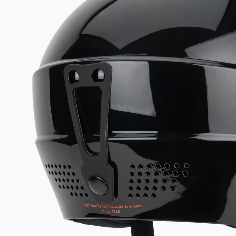 Kinder-Skihelm Briko Elias Jr shiny black/orange 8