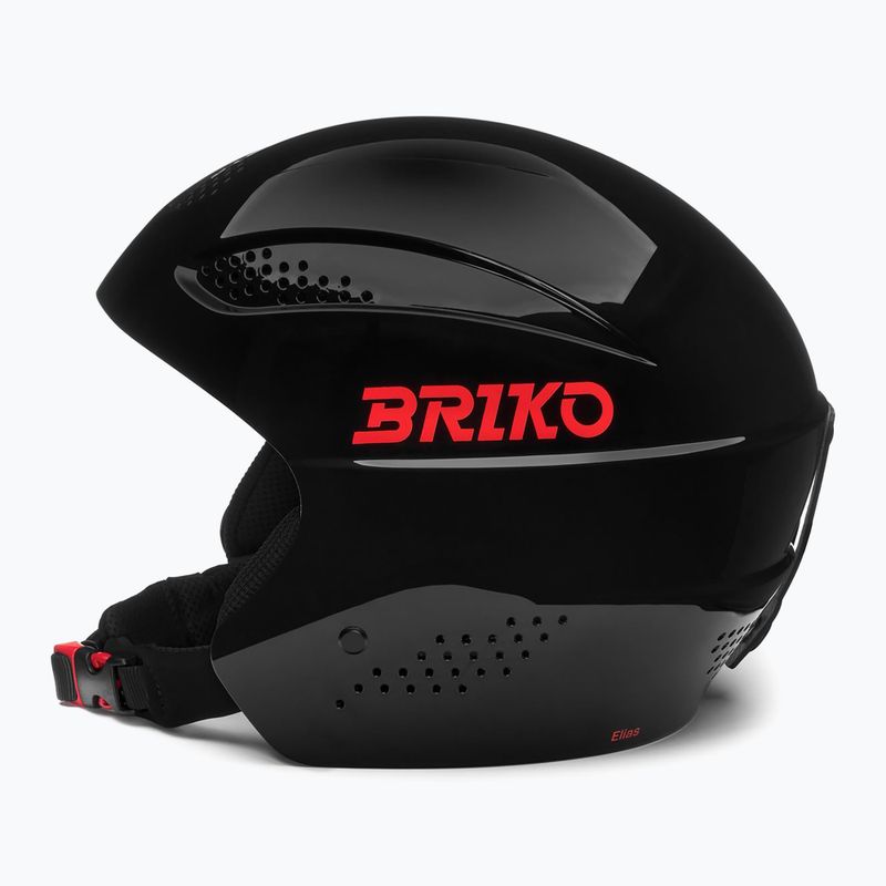 Kinder-Skihelm Briko Elias Jr shiny black/orange