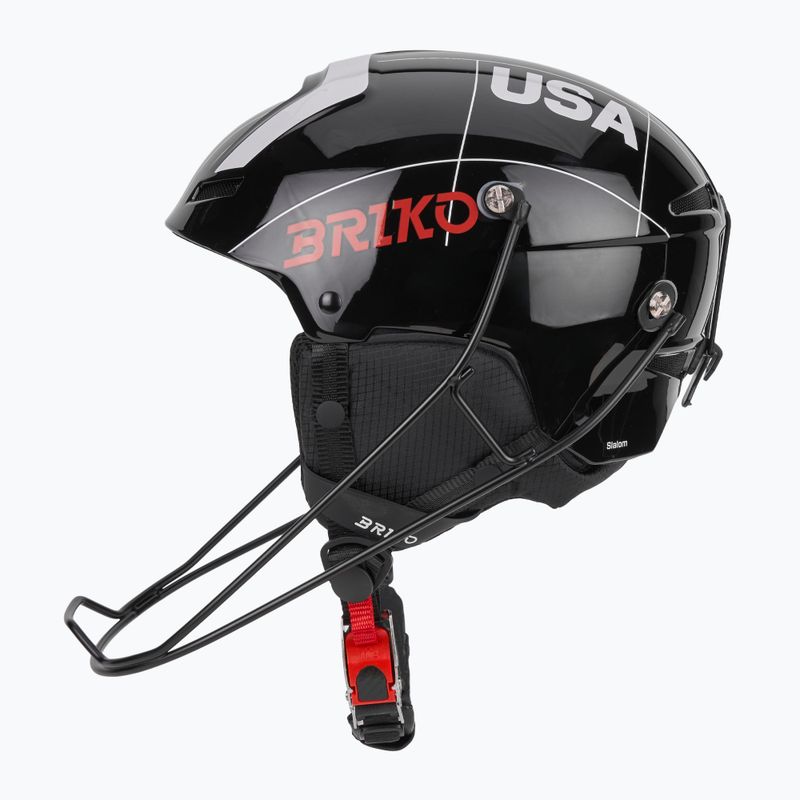 Skihelm Briko Slalom 2.0 shiny black/white/cardinal red 4