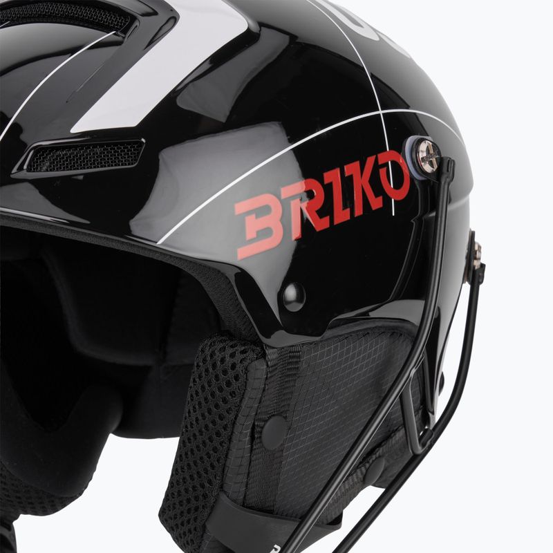 Skihelm Briko Slalom 2.0 shiny black/white/cardinal red 7