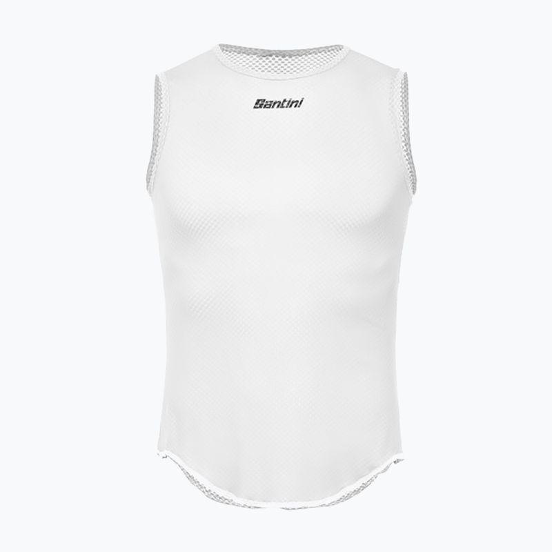 Santini Herren Baselayer Lieve Radtrikot ohne Ärmel weiß BM002GLLLIEVEBIXS 4