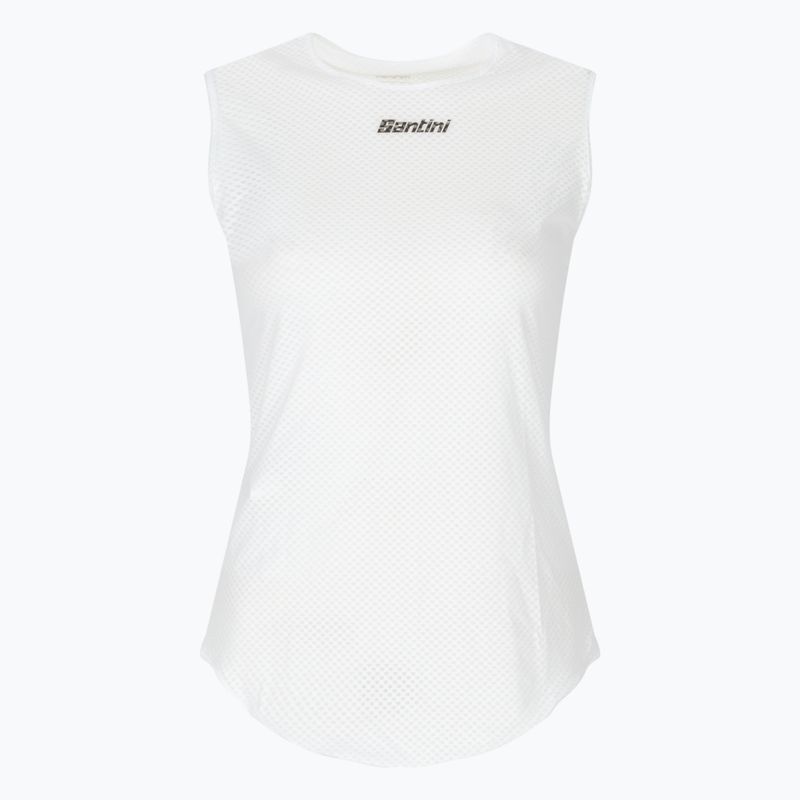 Santini Herren Baselayer Lieve Radtrikot ohne Ärmel weiß BM002GLLLIEVEBIXS