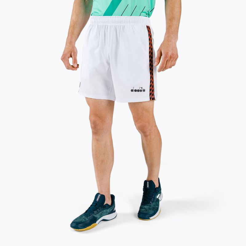 Herren-Tennisshorts Diadora Bermuda Micro weiß 102.176843