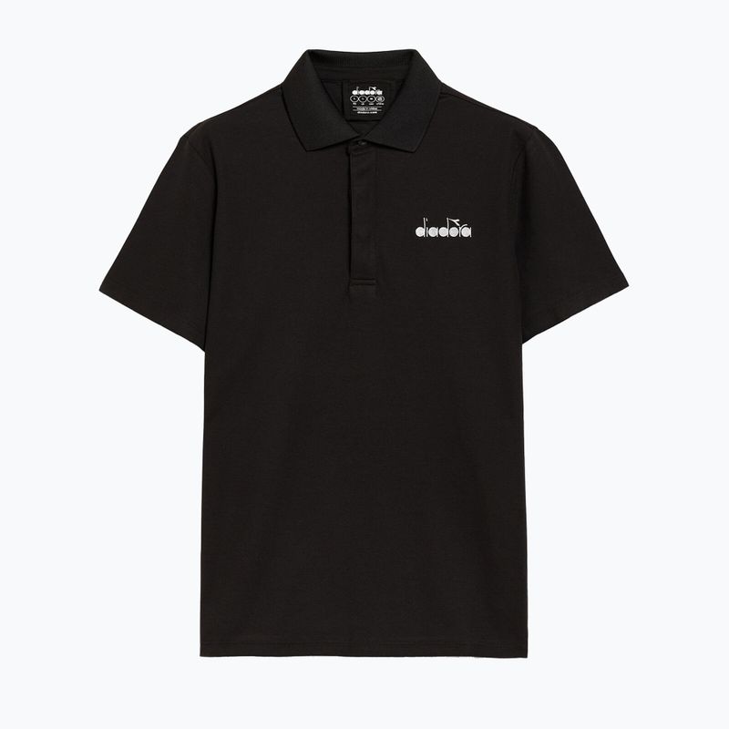 Herren Tennis-Poloshirt Diadora Statement schwarz 102.176856