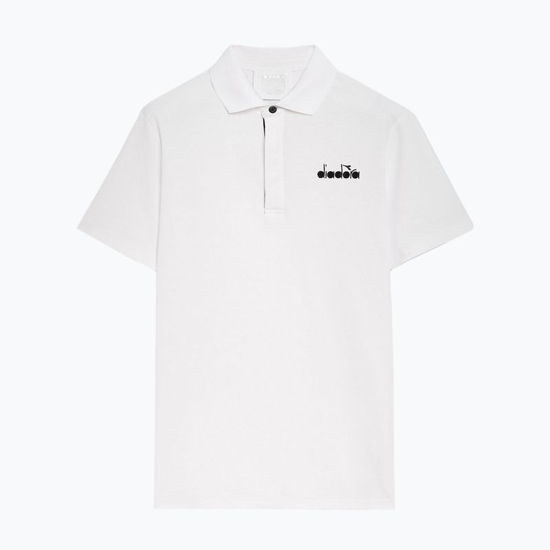Herren Tennis-Poloshirt Diadora Statement weiß 102.176856