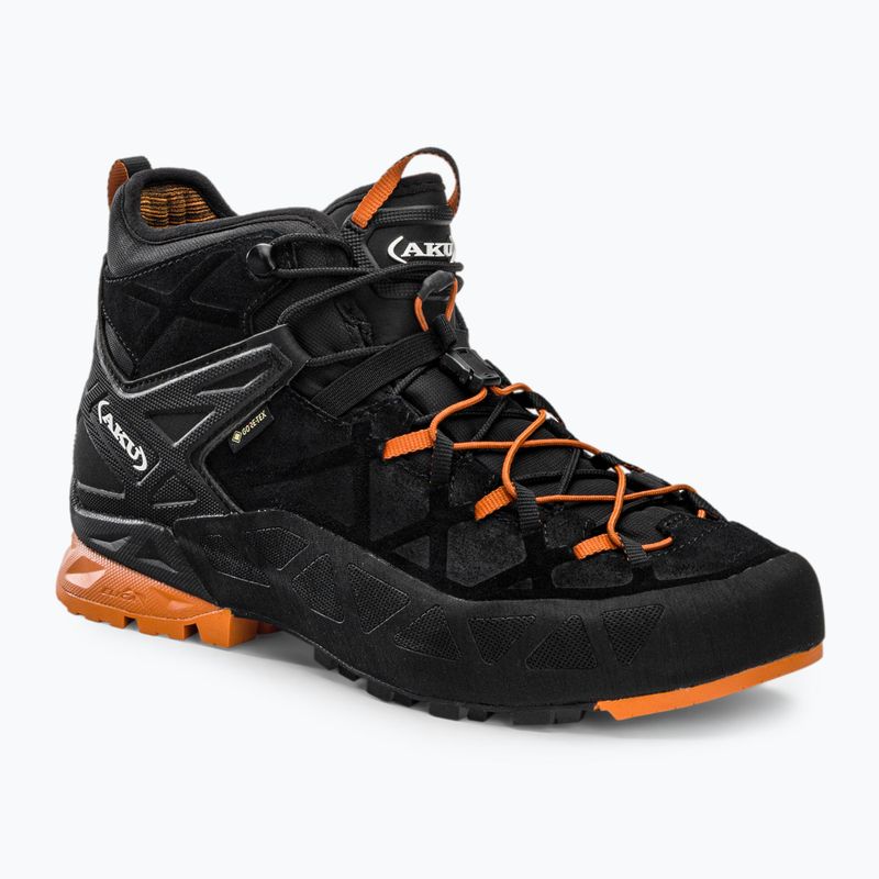 Trekkingschuhe Herren AKU Rock Dfs Mid GTX schwarz-orange 718-18