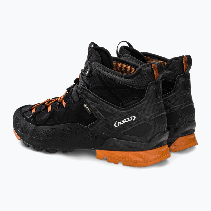 Trekkingschuhe Herren AKU Rock Dfs Mid GTX schwarz-orange 718-18 3