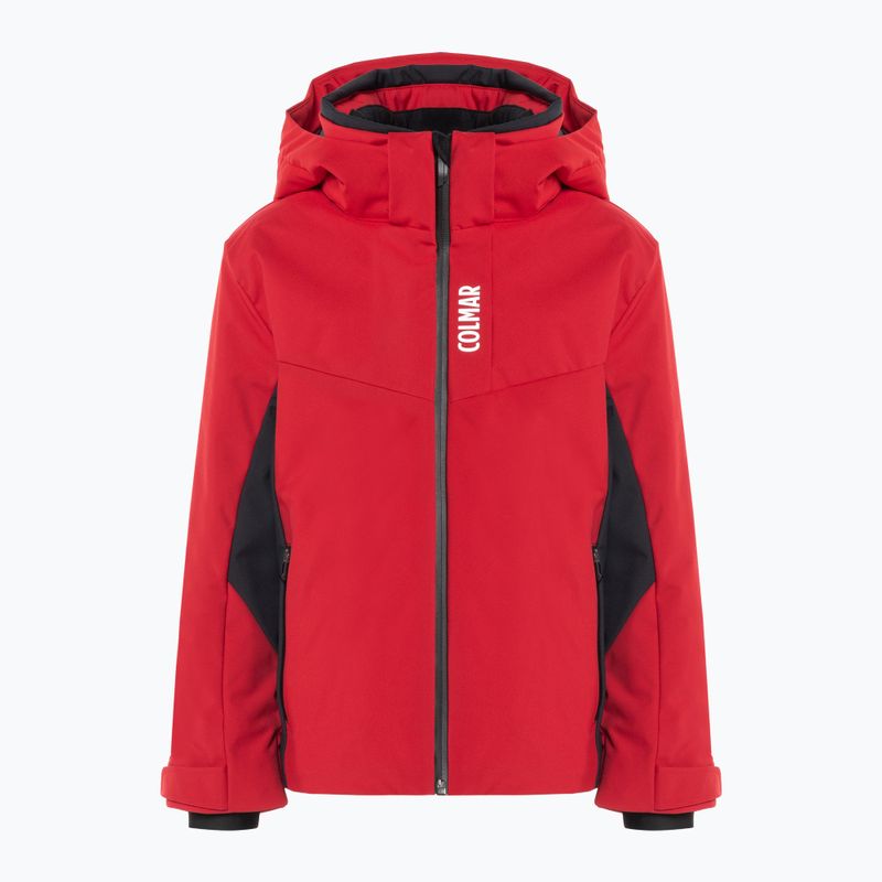 Skijacke Kinder Colmar dunkelrot-schwarz 319B