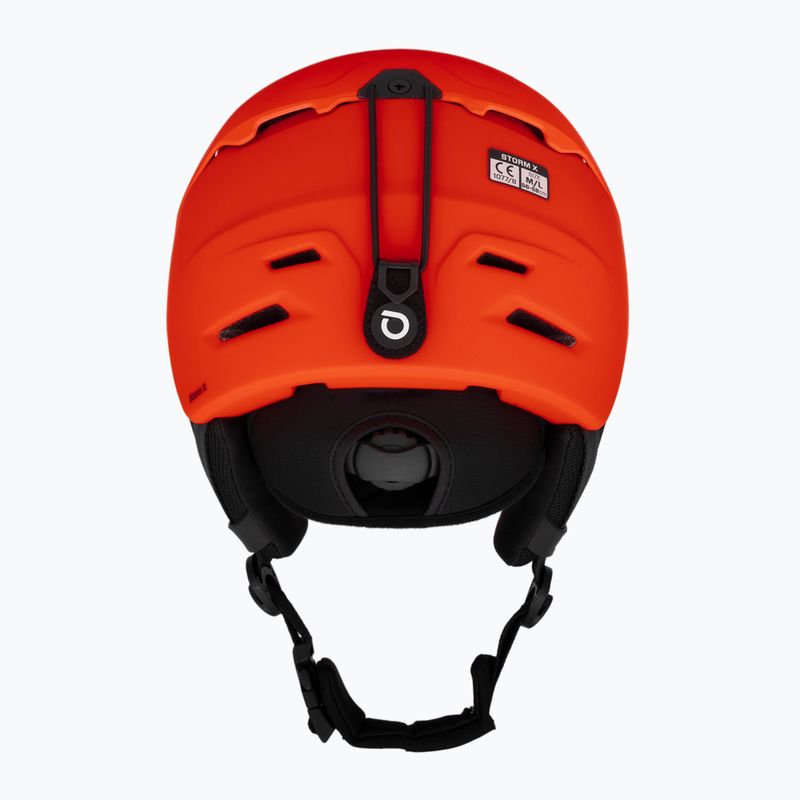 Briko Storm X matt orange/schwarzer Skihelm 3