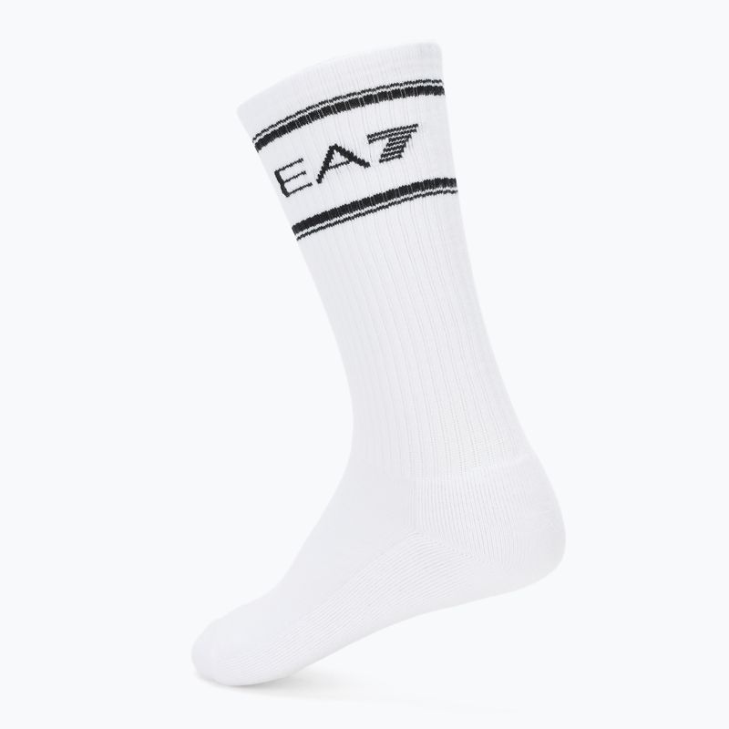 EA7 Emporio Armani Zug Socken Schwamm 3 Paar weiß / weiß / weiß 2