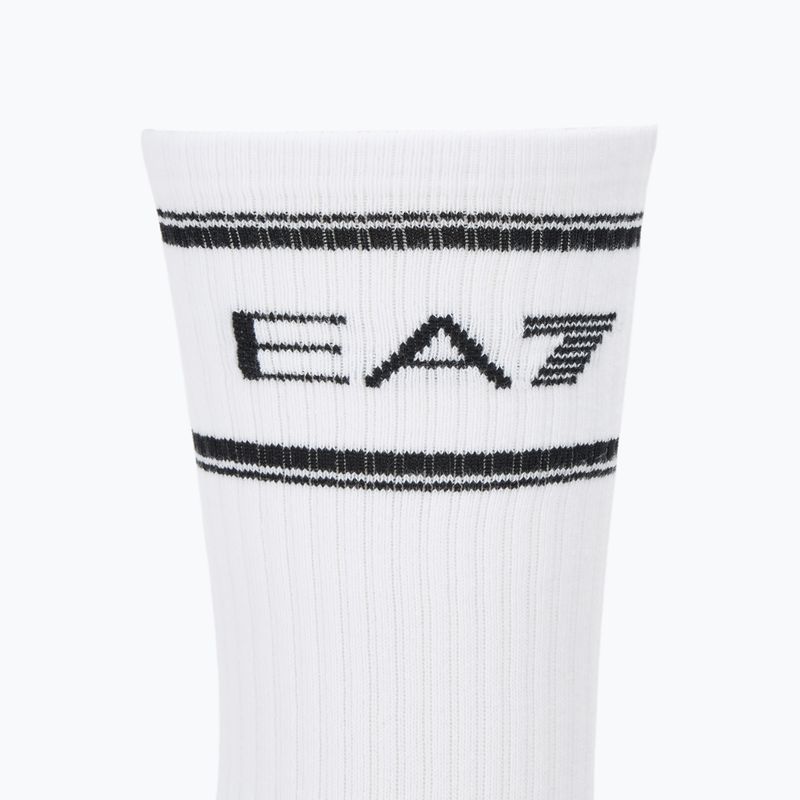 EA7 Emporio Armani Zug Socken Schwamm 3 Paar weiß / weiß / weiß 3