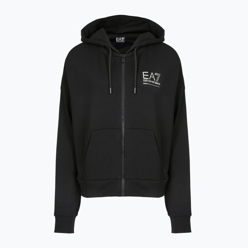 Damen Trainingsanzug EA7 Emporio Armani Train Visibility Zip schwarz / silber 3