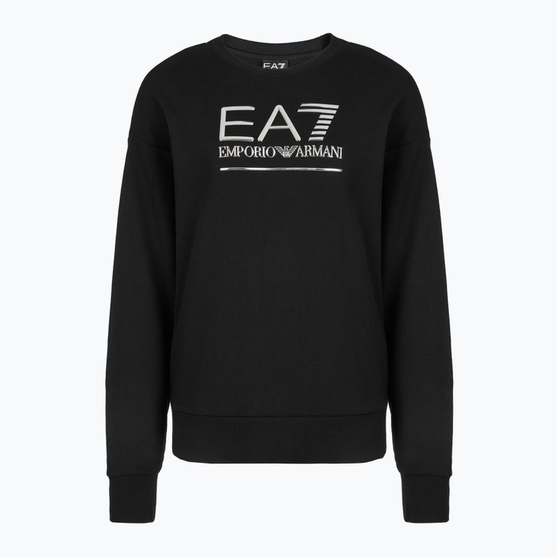 Herren EA7 Emporio Armani Zug Sichtbarkeit Sweatshirt schwarz / silber