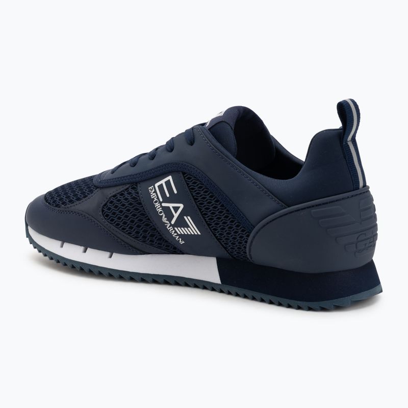 EA7 Emporio Armani Schwarz & Weiß Schnürsenkel navy / weiße Schuhe 3