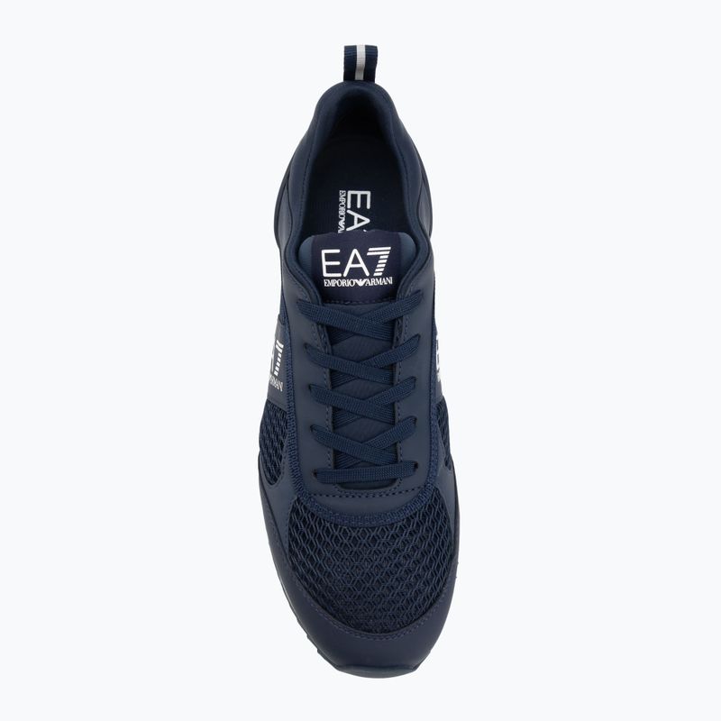 EA7 Emporio Armani Schwarz & Weiß Schnürsenkel navy / weiße Schuhe 5