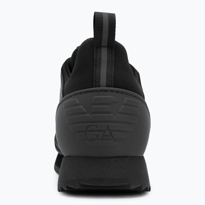 EA7 Emporio Armani Schwarz & Weiß Schnürsenkel schwarz / Asphalt Schuhe 6